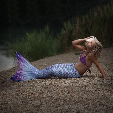 Fabric Behind Sun Tail Mermaid Tails