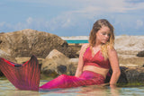 Fiji Red Mermaid Tail Skin