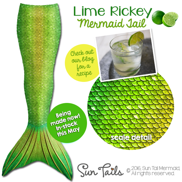 New Mermaid Tail Color: Lime Rickey!