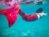 Fiji Red Mermaid Tail + Monofin Set