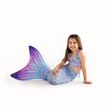 Aurora Borealis Mermaid Tail + Monofin Set
