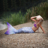 Aurora Borealis Mermaid Tail + Monofin Set