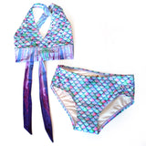 Cross Back Style Mermaid Bikini Set