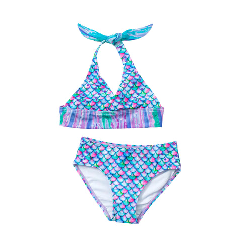 Aurora Borealis Mermaid Bikini Set