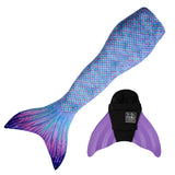 Aurora Borealis Mermaid Tail + Monofin Set
