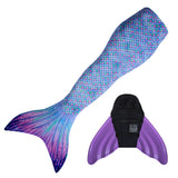 Aurora Borealis Mermaid Tail + Monofin Set