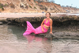 Bahama Pink Mermaid Tail + Monofin Set