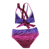 Cross Back Style Mermaid Bikini Set