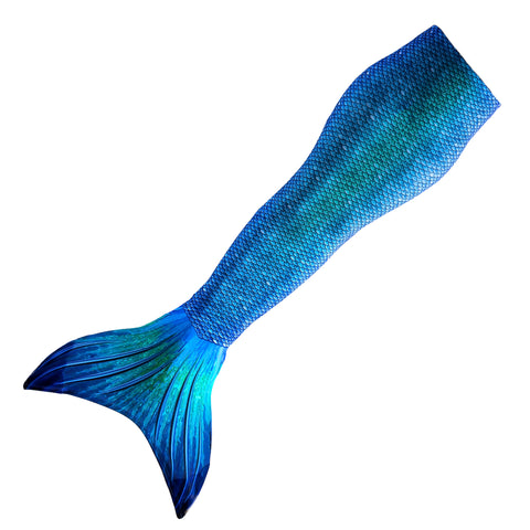 Mermaid tail skin replacement Blue Lagoon turquoise scale design