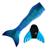 Blue Lagoon Mermaid Tail + Monofin Set