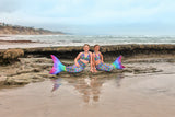 Hawaiian Rainbow Mermaid Tail + Monofin Set