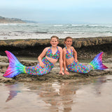 Hawaiian Rainbow Mermaid Tail Skin