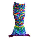 Hawaiian Rainbow Toddler Mermaid Tail