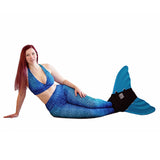Blue Lagoon Mermaid Leggings + Monofin