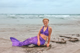 Paradise Purple Mermaid Tail + Monofin Set