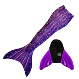 Paradise Purple Mermaid Tail + Monofin Set