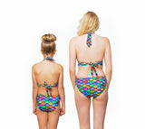 Hawaiian Rainbow Mermaid Bikini Set