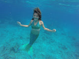 Siren Green Mermaid Tail + Monofin Set