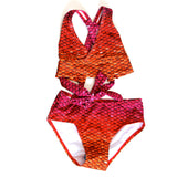 Cross Back Style Mermaid Bikini Set