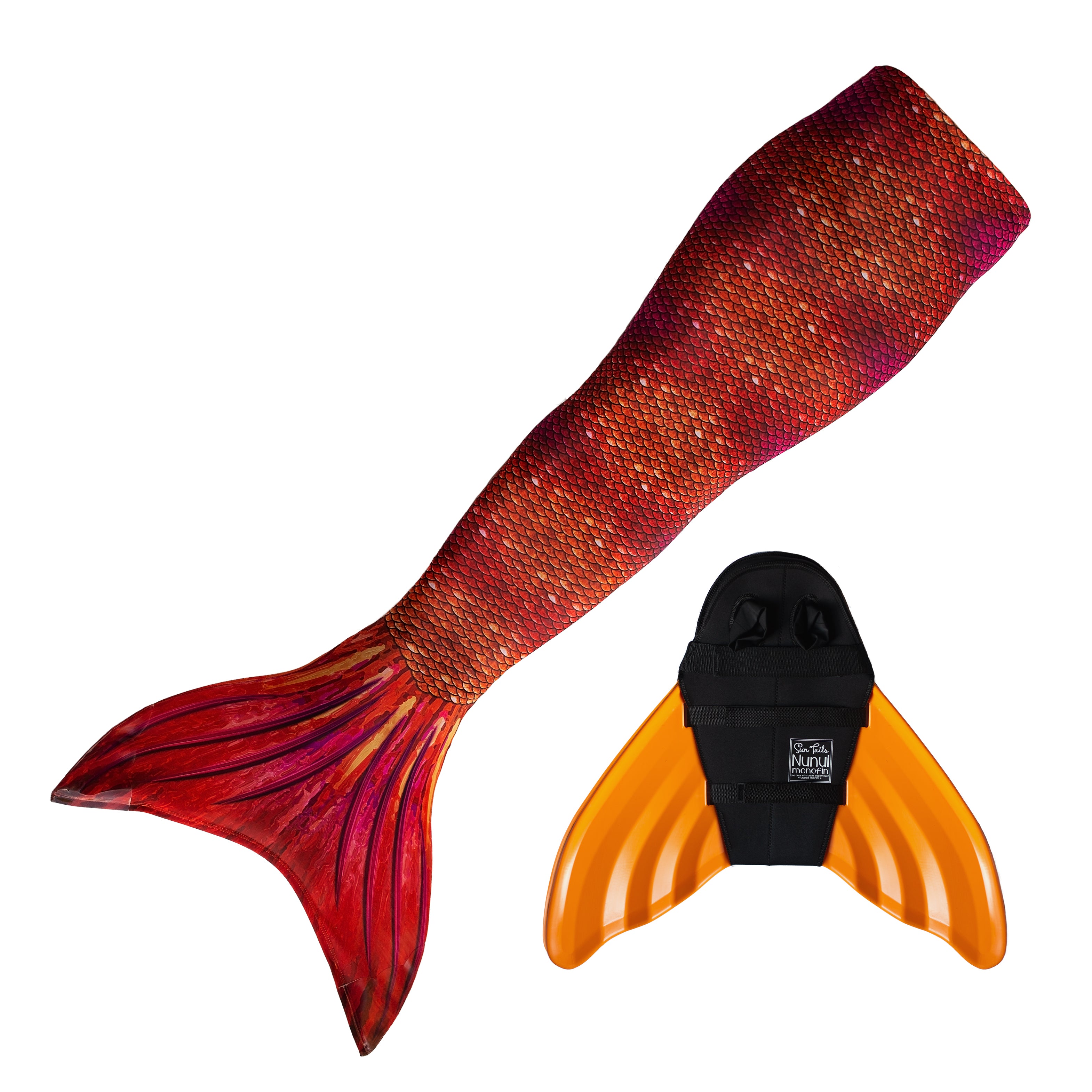 tiger lily mermaid tail Tiger Queen Mermaid Tail + Monofin Set