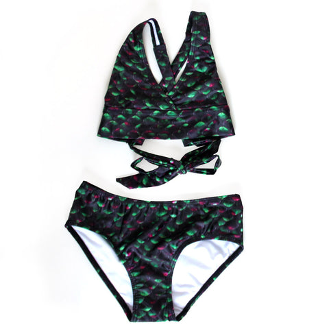 mermaid bikini top with hipster bottoms