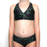 Dragon tail bikini top and bottom mermaids