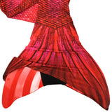 Fiji Red Mermaid Tail + Monofin Bundle