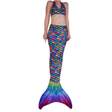 Hawaiian Rainbow Mermaid Tail Skin