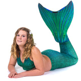 Siren Green Mermaid Tail + Monofin Set