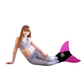 Aurora Borealis Mermaid Leggings + Monofin Set