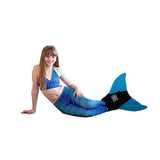 Blue Lagoon Mermaid Leggings + Monofin